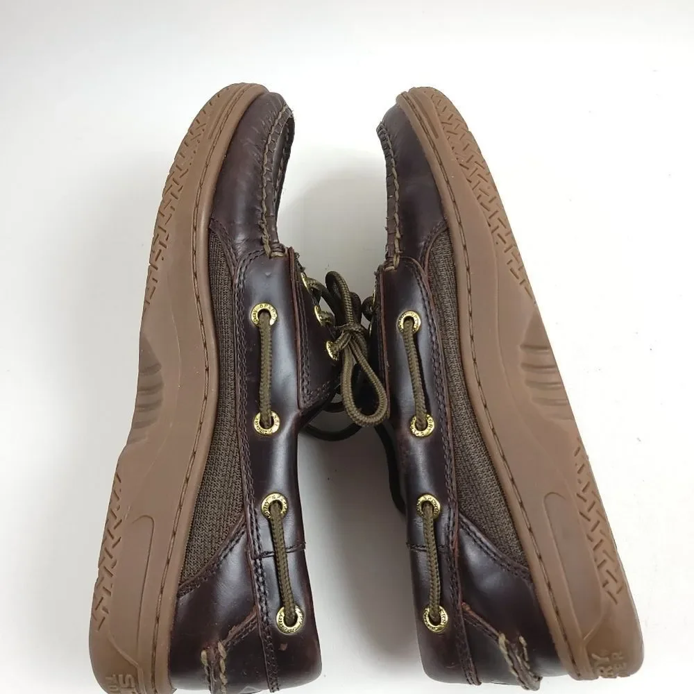 Sperry Men’s Authentic Original Burnished Leather Boat Shoes STS20876 7.5